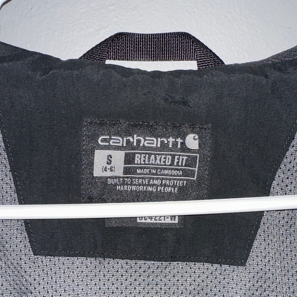 Black Women's Carhartt Rain Defender Light Jacket - Picture 2 of 4